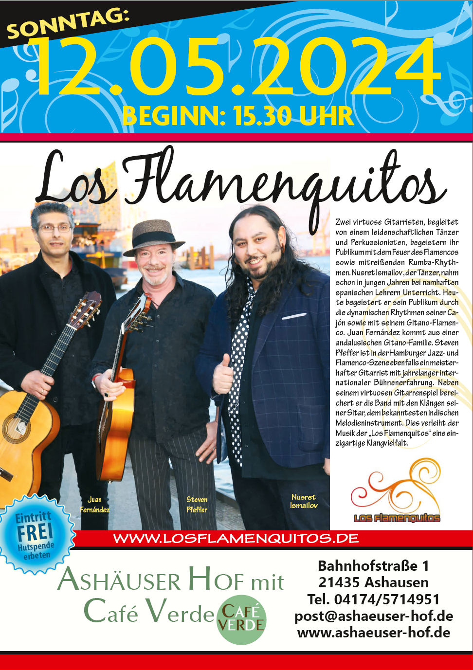 Read more about the article Sonntagskonzert mit Los Flamenquitos